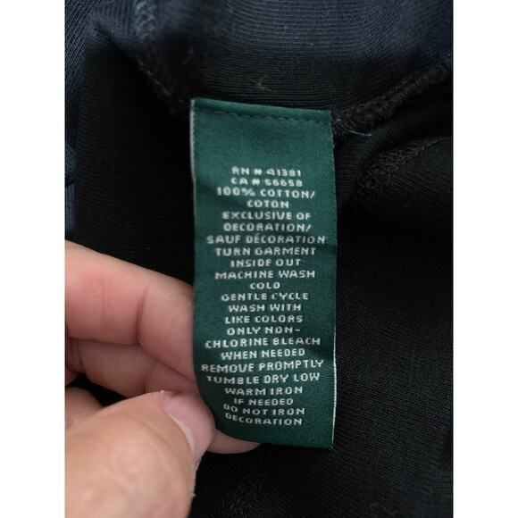 LAUREN RALPH‎ LAUREN Top Blouse Crew Neck Faux Suede Elbow Patches Shoulder Zip - Picture 12 of 13